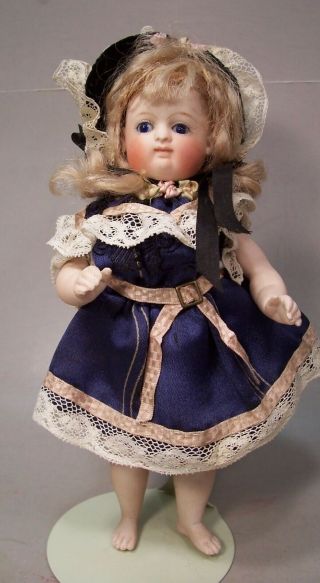 Gorgeous 7 inch Kestner Antique All Bisque German Doll 