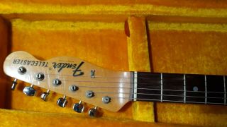 Vintage 1968 Fender Telecaster Metallic Blue Guitar w/ Case 4