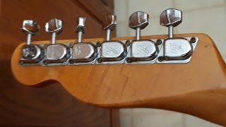Vintage 1968 Fender Telecaster Metallic Blue Guitar w/ Case 9