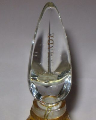 Vintage Guerlain Chamade Perfume Store Display Bottle & Glass Stopper 4 OZ 8 1/2 2