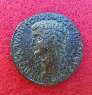Nero Claudius Drusus,  Father Of Claudius Sestertius Æ,  Sesterce,  Rome Ancient