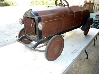Vintage antique Sidway Topliff Reo pedal car - Barn find wow 2