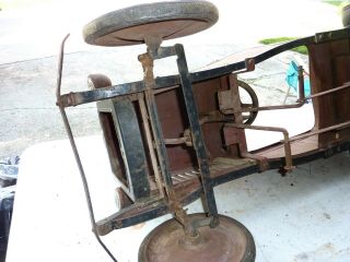 Vintage antique Sidway Topliff Reo pedal car - Barn find wow 9