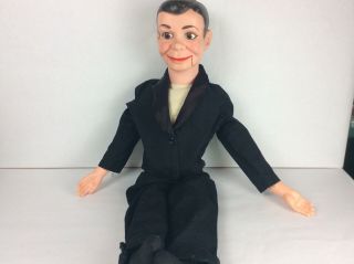 Vintage Charlie Mccarthy Dummy Ventriloquist Doll Puppet Pull String 30 " Tall