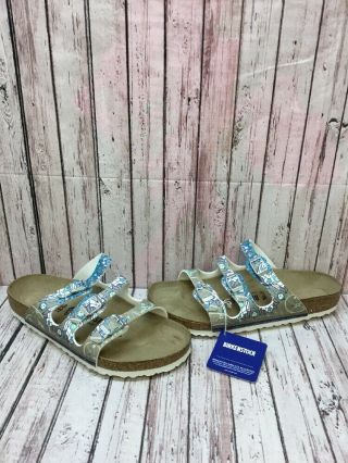 Birkenstock Florida Ancient Mosaic Taupe Birko - Flor Buckle Sandals Women’s 40 M