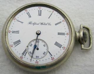 Antique 16s Rockford Grade 584 15 Jewel Pocket Watch Parts Repair