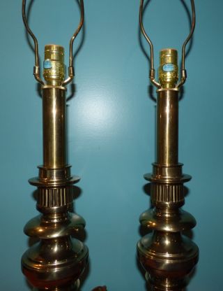 Vintage Stiffel Brass Table Lamps 4