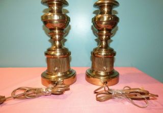 Vintage Stiffel Brass Table Lamps 7