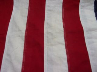 WW2 48 Star American U.  S Flag 3.  3 X 6.  5 Feet Cotton Sewn Stars & Stripes 5