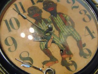 1920 ' S BLACK AMERICANA ALARM CLOCK NEEDS WORK. 5