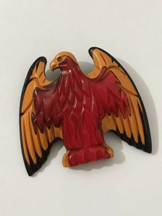 (inv 346) - Rare Ww2 " Eagle " Bakelite Victory Pin