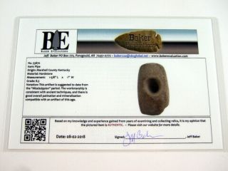 Fine Kentucky Fort Ancient Stone Pipe with Arrowheads Artifacts 6