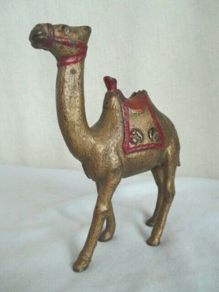 Old Cast Iron Camel Bank Vintage Animal Toy