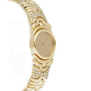 Bvlgari Parentesi Quartz 20mm Yellow Gold Diamonds Ladies Bracelet Watch BJ01 4