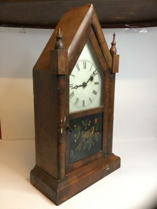 Antique Vintage ANSONIA Wooden Mantel Mantle Clock For Spares Repairs Project 2