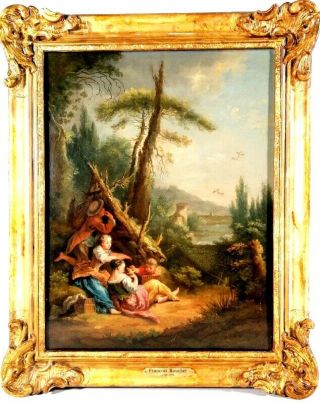 18th Cent.  Antique Old Master Painting,  French