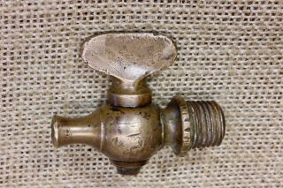 Old Brass Valve Blow Off Petcock Hit Miss Gas Engine Tractor 1/4” Rustic Vintage