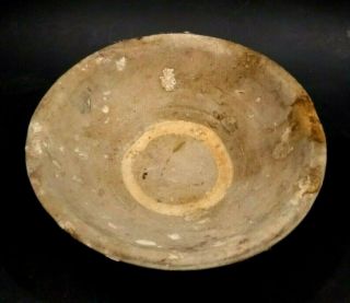 Ancient Celadon Glaze Shipwreck Bowl - Thailand - Circa 1400 Ad