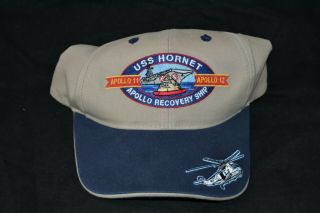 Official Uss Hornet Cvs - 12 Apollo 11 & 12 Recovery Baseball Cap Hat Us Navy Ship