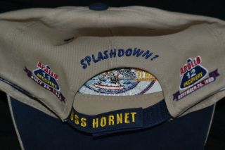 Official USS Hornet CVS - 12 Apollo 11 & 12 Recovery Baseball Cap Hat US Navy Ship 4