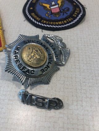 Special Military Police Badge Obsolete With Pin And Patches
