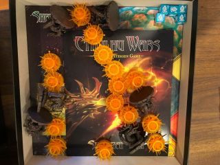 Cthulhu Wars board game expansion - Ancients,  Shaggai Map,  Library at Celaeno Map 3