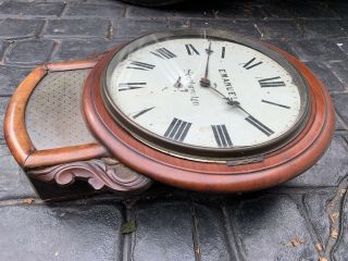 Very Rare Drop Dial Emanuel Southampton Wall Clock Railway Station School House 2