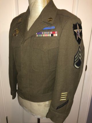 Wwii Us Army 2nd Infantry Division Ike Jacket