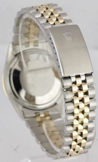 Rolex DateJust 36mm 18K Two - Tone Gold Stainless Steel Diamond Jubilee Watch 1601 5