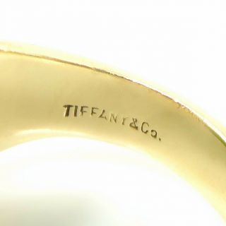 NYJEWEL Tiffany & Co 14k Yellow Gold Jade Ring 3