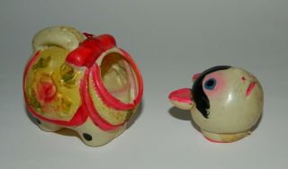 VINTAGE VERY RARE ART DECO CELLULOID CHINESE CAT CANDY CONTAINER TOY JAPAN 50 ' s. 5