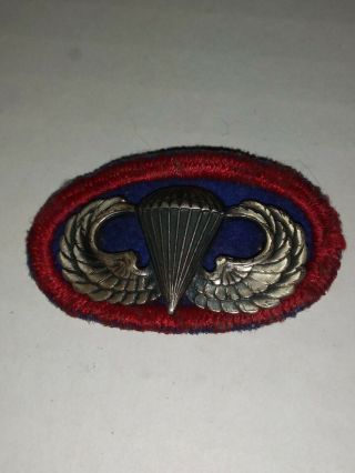Ww2 505th Parachute Infantryman Sterling Wings Pir With Correct Flash Oval.