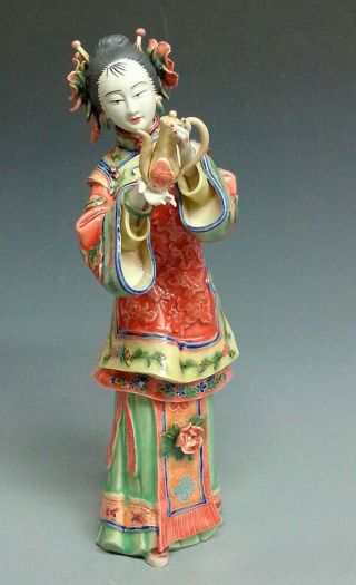 Ancient Chinese Lady - Shiwan Ceramic Lady Figurine Dolls