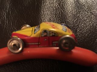 VINTAGE METAL TOY CARS,  1950’s,  JAPAN,  TAXI,  POLICE,  AMBULANCE,  FIRE,  TIN,  OLD 5