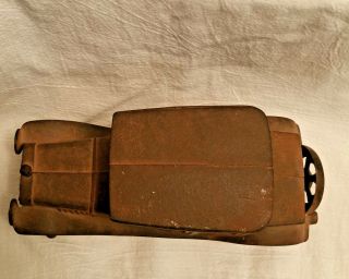 Old Antique Large Cast Iron Model T Ford Coupe Toy Car Automobile 5