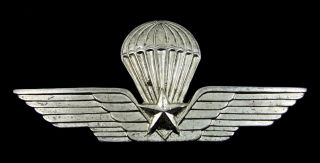 Italy Italian Military Parachute Jump Wings Badge Insignia Large Jacket Pin