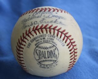 1940s WWII US Military SPALDING Official National League Ford Frick Baseball 8
