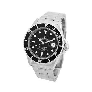 Rolex Stainless Steel 40mm Submariner Date Black 16610 Box 1999 Minty