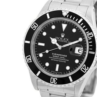 ROLEX Stainless Steel 40mm Submariner Date Black 16610 Box 1999 MINTY 2