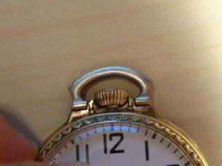 ELGIN 616 Pocket Watch - 16s - 17j - Open Face - 10K Rolled Gold Plate Case 1951 3