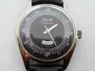 Piaget One - Hand Calendar Black Dial Automatic Winding Vintage Watch 1940 