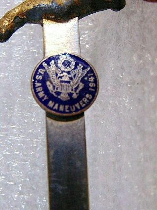 RARE vintage U.  S.  ARMY MANEUVERS 1941 military souvenir SWORD letter opener WWII 3