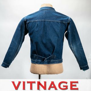1930’s - 40 ' s Vintage Levis Type 1 Big E Jacket 506XX Rare Denim Size 40 2