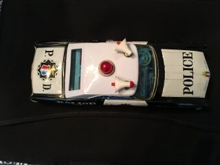 1965 Buick Riviera Highway Patrol Bandai Tin Toy Car 5