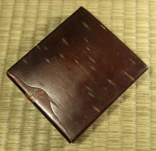 Cherry Bark Cigarette Case / Japanese / Antique