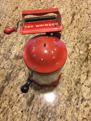 Vintage Wolverine Childs Toy Wringer Washer Washing Machine Missing One Roller