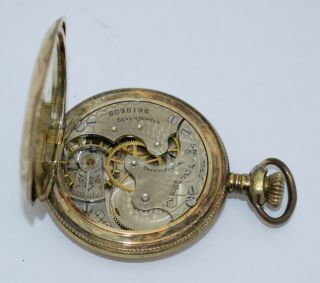 Antique ELGIN Pocket Watch 6s 7j 206 c.  1900 Phildelphia Victory YGF Hunting Case 8
