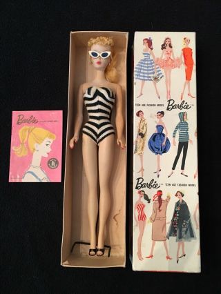 Barbie - Vintage Rare 1959 Blonde Ponytail - - Never Played With