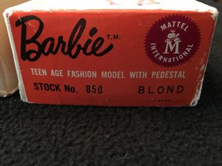 BARBIE - VINTAGE RARE 1959 BLONDE PONYTAIL - - NEVER PLAYED WITH 2
