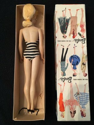 BARBIE - VINTAGE RARE 1959 BLONDE PONYTAIL - - NEVER PLAYED WITH 4